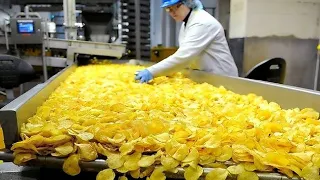 How do they make potato chips in factories | food processing | how its made potato chips | Techy HD