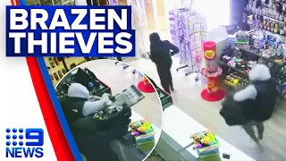 Three men on the run after armed robbery in Sydney | 9 News Australia