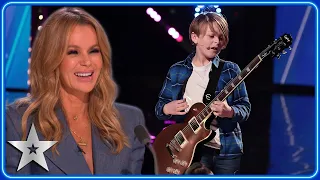 11-year-old ROCKSTAR plays guitar BEHIND HIS BACK! | Auditions | BGT 2023