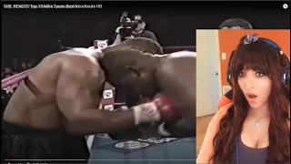 GIRL REACTS Top 10 Mike Tyson Best Knockouts HD