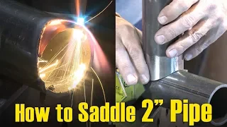 🔥 How to Saddle Small Diameter (2") Pipe (w/ Oxy-Fuel Cutting)