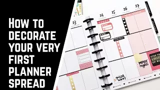 How to Decorate Your Very First Planner Spread