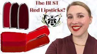 The BEST Red Lipsticks! Guerlain Legendary Reds | Iconic Reds in Satin & Velvet Finishes