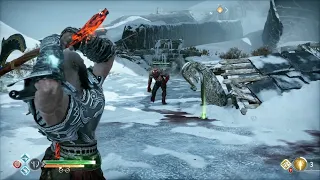 GOD OF WAR Most Easy Way to Kill a Wulver at Thamur's Corpse in Midgard NO DAMAGE GMGOW NG+