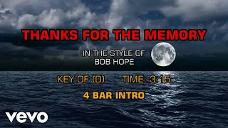 Bob Hope - Thanks For The Memory (Karaoke)