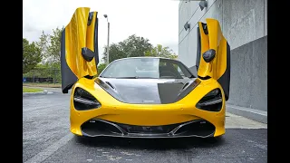 LOUD Supercar - McLaren 720S Spider - Start up Drive - Interior Exterior at Prestige Imports Miami