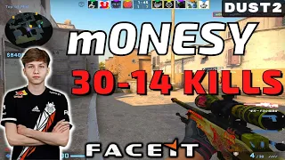 CSGO POV m0NESY (30-14) Dust2 𝙒𝙞𝙣 (16-8) / Faceit 26.11.2022