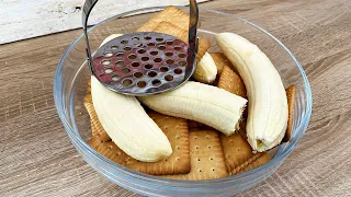 Hast du Bananen und Kekse 🤤 Dann mache unbedingt dieses SCHNELLE Rezept ⚡️