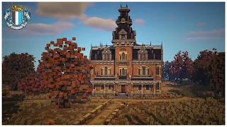 Minecraft : Haunted Second Empire Mansion - Halloween Timelapse Build