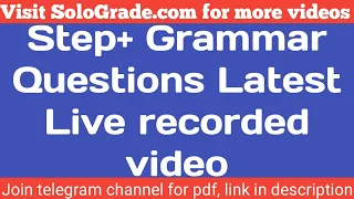 Step plus grammar Questions || Step plus assessment Wipro #codeclub