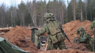 1-68 AR and Estonian Forces conduct Exercise Golden Shovel B-Roll