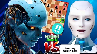 Can The World's FORMIDABLE CHESS AI Defeat Stockfish 16 By Sacrificing his Queen | Chess com | AI