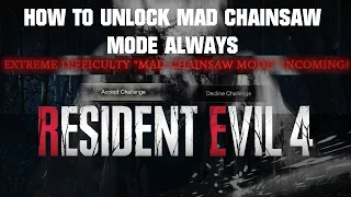 How to Always Play Mad Chainsaw Mode on Resident Evil 4 Remake Demo