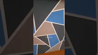 Cómo pintar la pared en forma geométricas