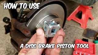 How to Use a Disc Brake Caliper Piston CUBE Tool