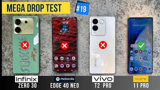 Drop Test - Moto Edge 40 Neo vs Vivo T2 Pro vs Infinix Zero 30 vs realme 11 Pro | Durability