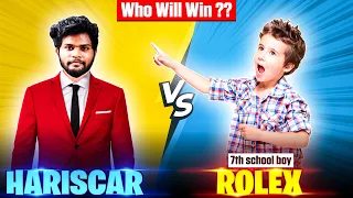 HARISCAR VS ROLEX ( 7TH SCHOOL BOY) ONE TAP CLASH SQUAD IN TAMIL || PVS GAMING