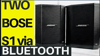 How To Pair TWO Bose S1 Pro Via Bluetooth Wirelessly - BEST Portable Speaker