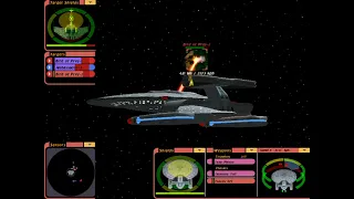 Nebula and ambassador vs klingon bird of preys startrek bridge commander