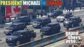 GTA 5 - VIP Protocol of President Michael in Canada