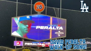 2023 DAVID PERALTA LIVE WALK-UP SONG! | 2023 Dodgers Postseason Baseball