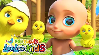 🐥Pintinho Amarelinho - Músicas Infantis com LooLoo Kids em Português