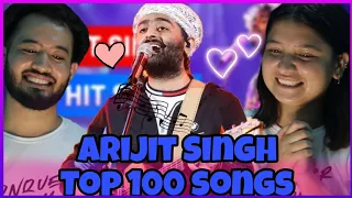 Top 100 Songs Of Arijit Singh (2011-2023) | Random 100 Hit Songs Of Arijit Singh | Reaction