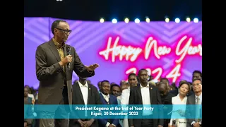 President Kagame at the End of Year Party | Kigali, 30 December 2023.