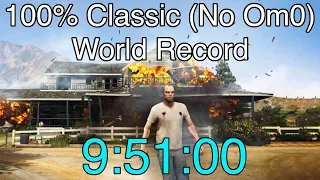 GTAV 100% Classic (No Om0) Speedrun in 9:51:00 (World Record)