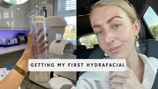 MY FIRST HYDRA FACIAL EXPERIENCE| GETTING MY PORES SUCKED CLEAN!| Katie Peake