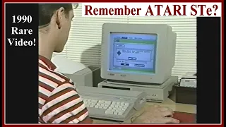 1990 Rare: ATARI STe COMPUTER Promo film (home gaming microcomputer, MIDI music, graphics, games PC)