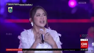 Mahalini - Melawan Restu LIVE Malam Puncak Hajatan Jakarta ke-495