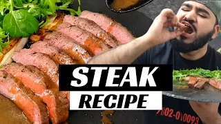 BEST JUICY STEAK RECIPE | with PEPPER SAUCE | Halal Chef