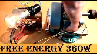 Make a Free Energy generator with a BLDC Motor from printer DIY