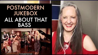 Voice Teacher Reaction to All About That Bass - Postmodern Jukebox European Tour Version