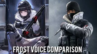 Frost Voice Comparison (Arknights x Rainbow Six Siege)