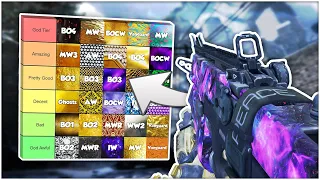 Every Call of Duty Mastery Camo Ranked From Best to Worst! (2022)