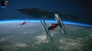 Star Wars Battlefront II - Starfighter Assault Gameplay PS4 60fps (No Commentary)