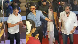 Entry Dance Shreyas Talpade with Mahesh Manjrekar and Upendra Limaye at Announcement of Marathi film