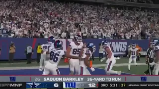 Saquon Barkley ELECTRIC 36 Yard Touchdown Run ⚡️⚡️ | Cowboys vs Giants
