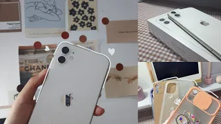 Unboxing iphone 11 White and Accessories | Aesthetic