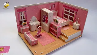 ASSEMBLY OF A PAPER HOUSE MODEL FOR BEDROOM