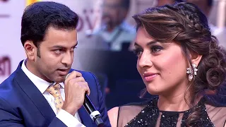 Hansika Motwani Loving Prithviraj Sukumaran’s Heartfelt Speech At South Award Show