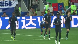 Griezmann Goal celebration vs Croatia at Fifa world cup final 2018