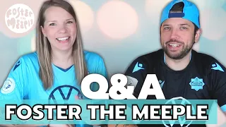 Q&A All about Foster the Meeple | Board Games & Board Gamey Things | Board Games & Brew