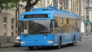Жизнь бывших московских троллейбусов СВАРЗ-МАЗ-6275 и БКМ-321 в Саратове