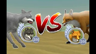 Wildcraft: Wolf VS Fox // Who Is Stronger ? Vidéo of @Blueberry WC