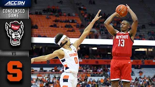 NC State vs. Syracuse Team Condensed Game | 2019-20 ACC Men's Basketball