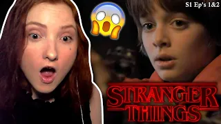 FIRST TIME WATCHING *STRANGER THINGS* | Stranger Things S1 Ep's 1&2 Reaction
