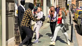 Almost She Fell!! Hilarious Reaction! Mannequin Prank